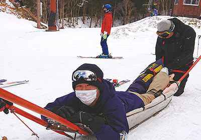 スキー救護所実習